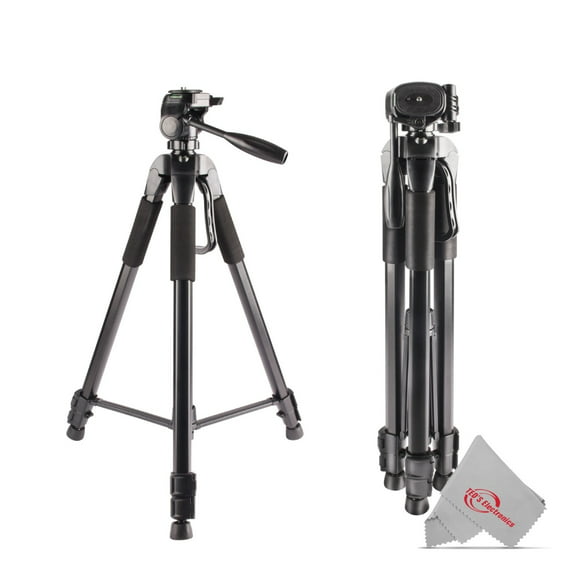 RuleaxA K&F Concept 49-Inch Travel Camera Tripod Lightweight & Compact Aluminum Alloy Folding Tripod Stand with 360° Panorama 3-Way Head Quick Release Plate Carry Bag for Canon Nikon DSLR SLR Cameras 